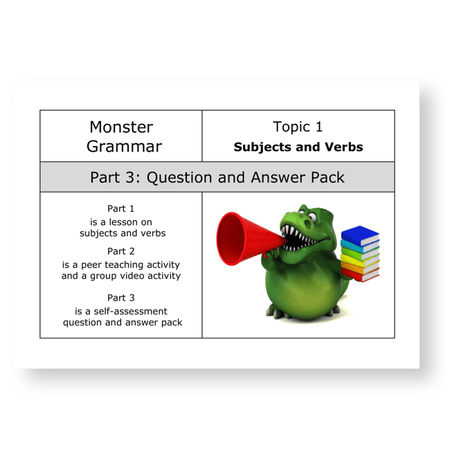 Subjects And Verbs - Peer Teaching