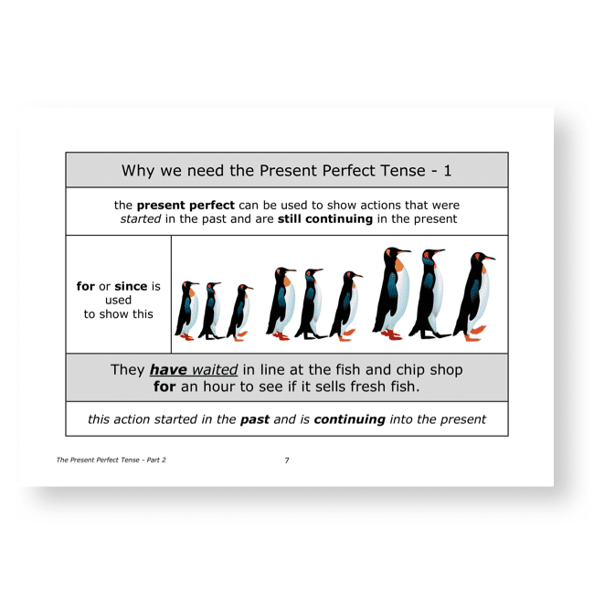 The Present Perfect Tense - Peer Teaching